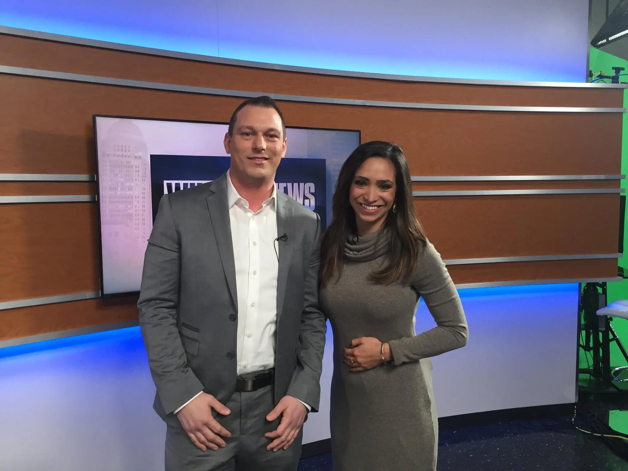 Lonny Powell appearing on a local news broadcast